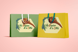 mockup illustration sac panier d'acoté carotte