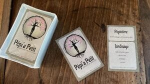 Photo des carte de visite de l'entreprise Pépi'a Petit, pépinériste et jardinage